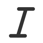 Italic SVG Icon